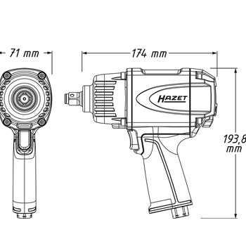 Hazet kolica za alat HZ-177-6 + Hazet pištolj HZ-9012P-1 + Vigor set gedora 172 kom. V2461-6